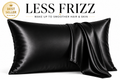 Satin Pillowcase Black Silky Soft Pillow Cover for Hair Skin Anti Frizz