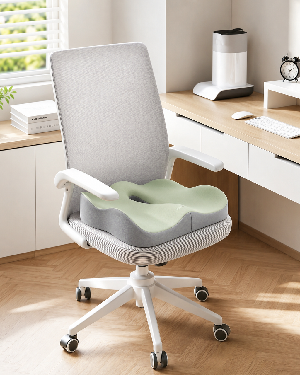Tailbone Relief Memory Foam Seat Cushion for Office Chair, Car Seat & Travel | Ergonomic Coccyx Cushion for Sciatica, Hip & Lower Back Support | Orthopedic Pressure Relief Chair Pad